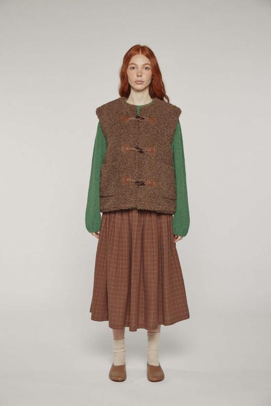  아멘테 베스트 양면 토글 버튼  월넛 색상 - AMENTE