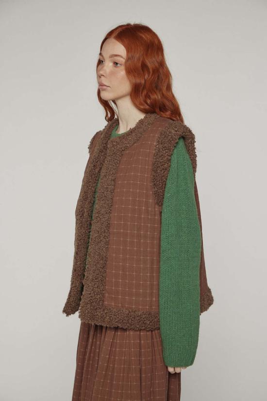  아멘테 베스트 양면 토글 버튼  월넛 색상 - AMENTE