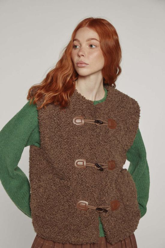  아멘테 베스트 양면 토글 버튼  월넛 색상 - AMENTE