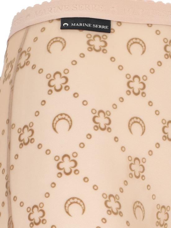  마린세르 양말 마린 세르 무노그램 로고 타이츠 카멜 - MARINE SERRE