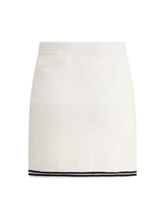  셀프 포트레이트 미디 스커트 크림 - SELF PORTRAIT