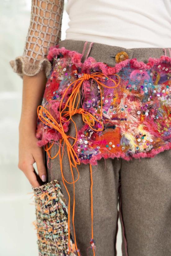  Mathilde Hiron 와이드 벨트 마틸드 히론 밀레피오리 펠트