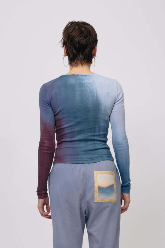  메종 마르코시안 긴팔 티셔츠 쿨 워터컬러 긴팔 상의 - MAISON MARKOSIAN