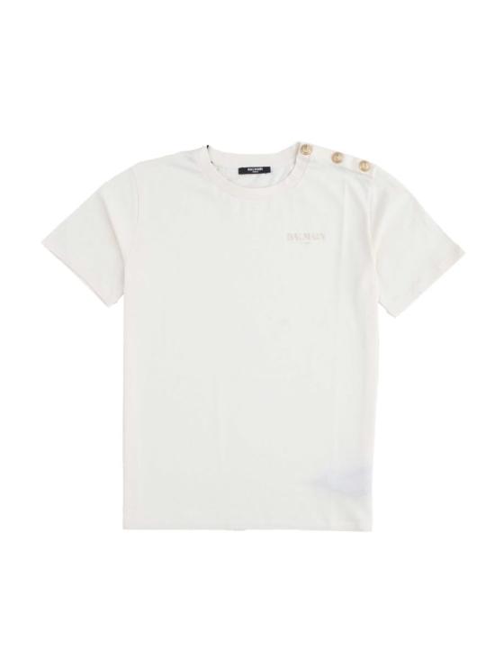  [키즈] 발망 트레이닝 상의 아동용 로고 티셔츠 (베이지색)