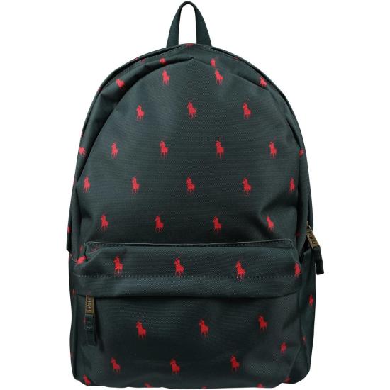  [키즈] 랄프 로렌 백팩 아동용 올오버 로고 백팩 (녹색)