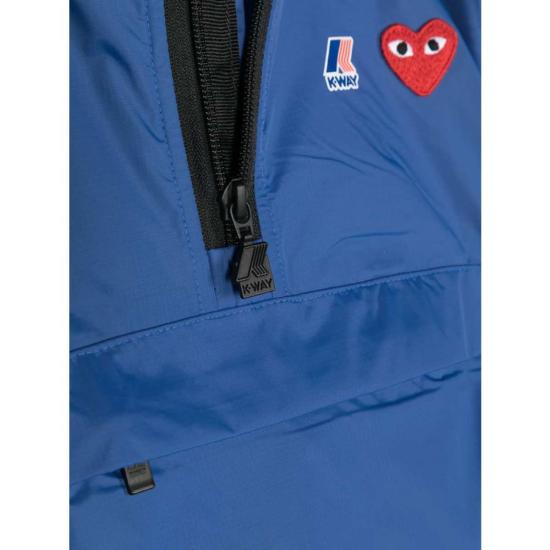  [키즈] 꼼데가르송 자켓 키즈 Comme Des Garçons 플레이 재킷 블루 - COMME DES GARCONS