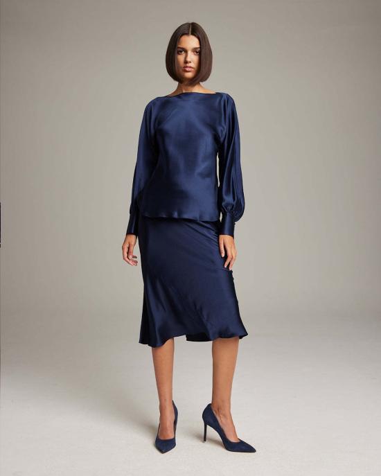  보즈 블라우스 보트넥