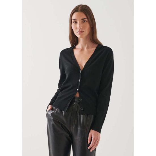  Patrick Assaraf 가디건 패트릭 아사라프 메리노 슬림핏 버튼  블랙