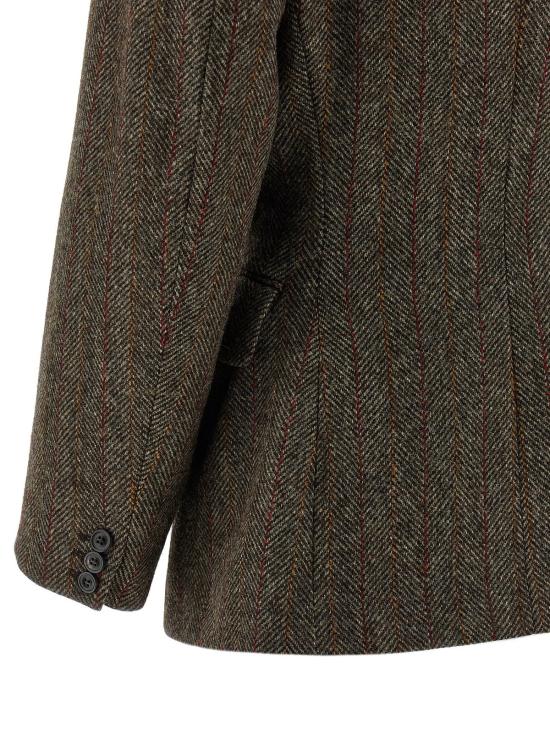  마르지엘라 수트 자켓 메종  트위드 블레이저 브라운 - MAISON MARGIELA