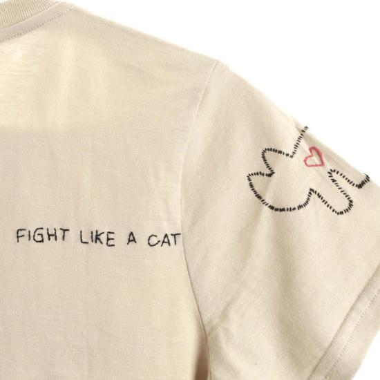  Cats with a Heart 반팔 티셔츠 하트를 품은 고양이 가족 자수 티셔츠 샌드 - OTHER BRANDS