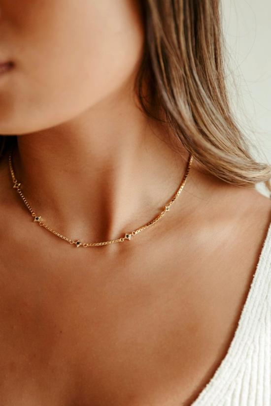  시에라 윈터 주얼리 목걸이/팬던트 스타더스트 목걸이 블랙 스피넬 - SIERRA WINTER JEWELRY