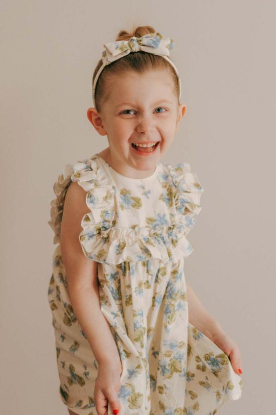  [키즈] Piper&Cloth 원피스 키즈  네오미 드레스 Fleurs Bleues - PIPER&CLOTH