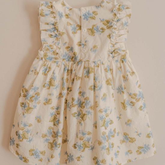  [키즈] Piper&Cloth 원피스 키즈  네오미 드레스 Fleurs Bleues - PIPER&CLOTH