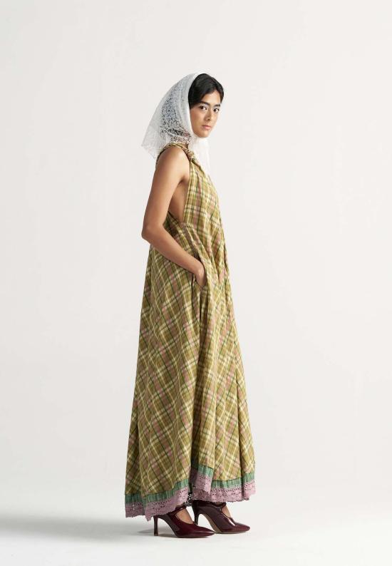  이키비 롱 원피스 마들렌 피크닉 맥시 드레스 옐로우 - IKKIVI