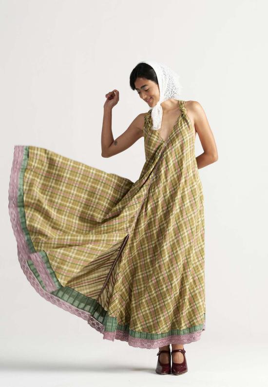  이키비 롱 원피스 마들렌 피크닉 맥시 드레스 옐로우 - IKKIVI