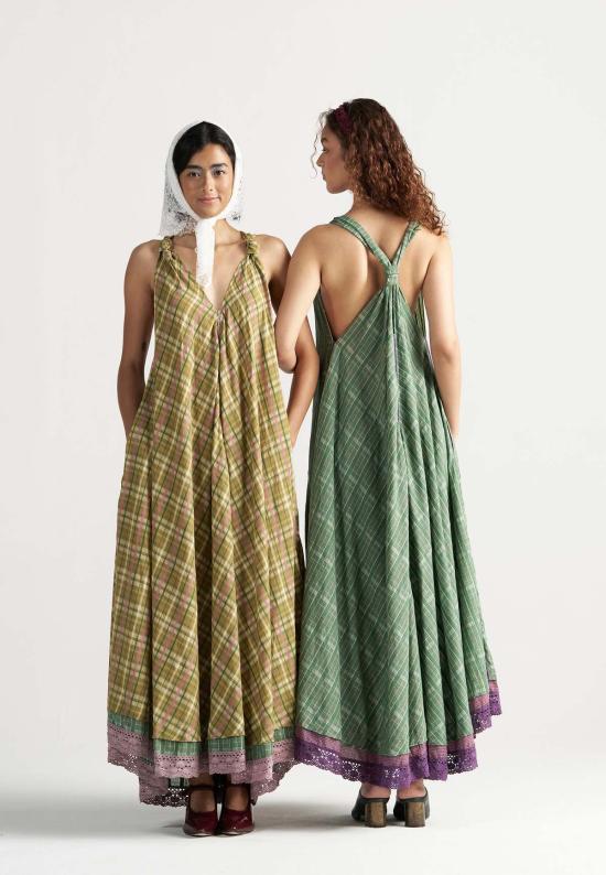  이키비 롱 원피스 마들렌 피크닉 맥시 드레스 옐로우