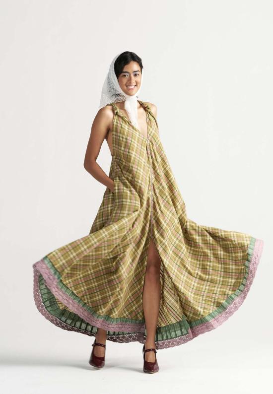  이키비 롱 원피스 마들렌 피크닉 맥시 드레스 옐로우 - IKKIVI