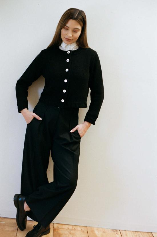  마리아 스탠리 스트레이트 팬츠 슬론 트라우저 누아르 - MARIA STANLEY