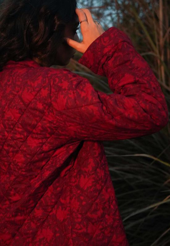  이키비 자켓 엠버 퀼팅 재킷 레드 - IKKIVI