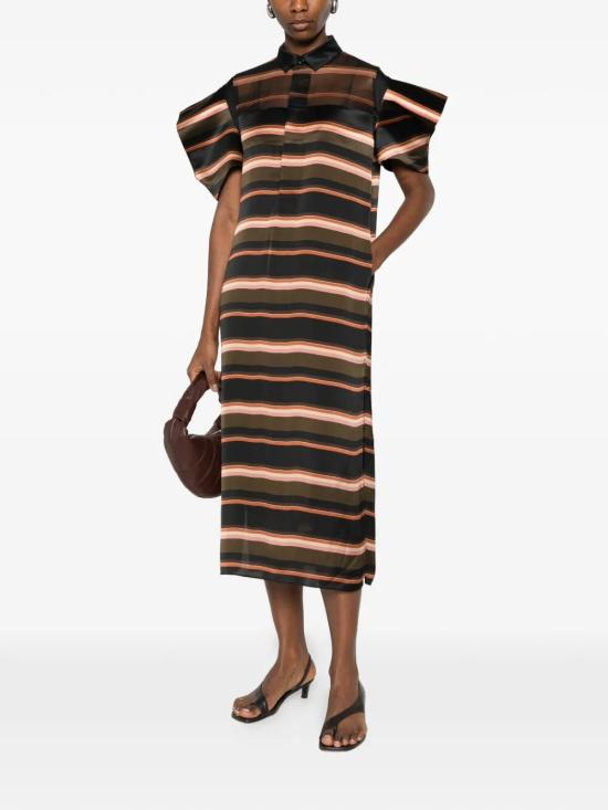 26SS 사카이 미디 원피스 2608371 KHAKI PINK 727 - SACAI