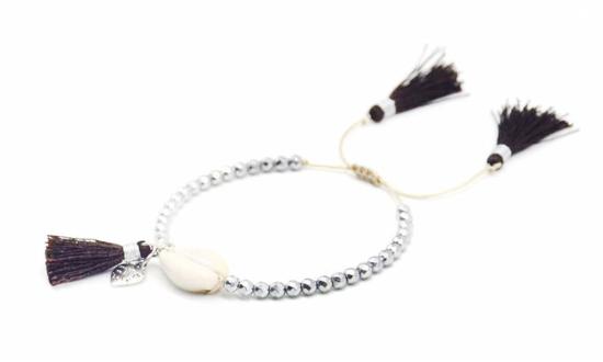  포스테리 팔찌 포스터리 비즈 쉘 태슬 - FOSTERIE