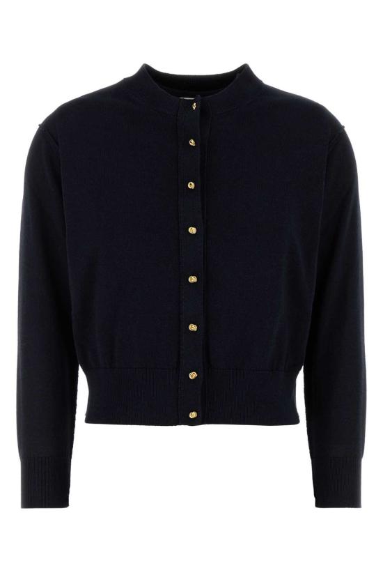  보테가베네타 가디건 보테가 베네타 미드나잇 블루 코튼 블렌드 트윈 세트