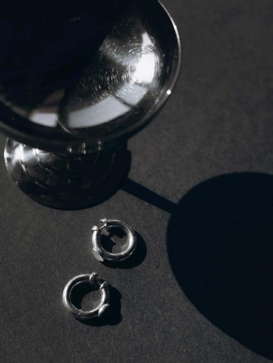  만시 이어링 Maancy 데이 앤 나이트 리버서블 후프 - MAANCY