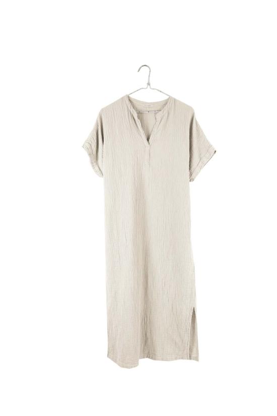  잇이즈웰 LA 롱 원피스 유기농 주름 거즈 드레스 - IT IS WELL L.A.