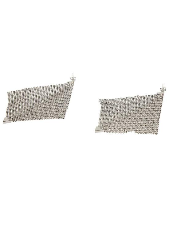  파코라반 이어링 라반 다이아몬드 패턴 펀칭  실버 - PACO RABANNE