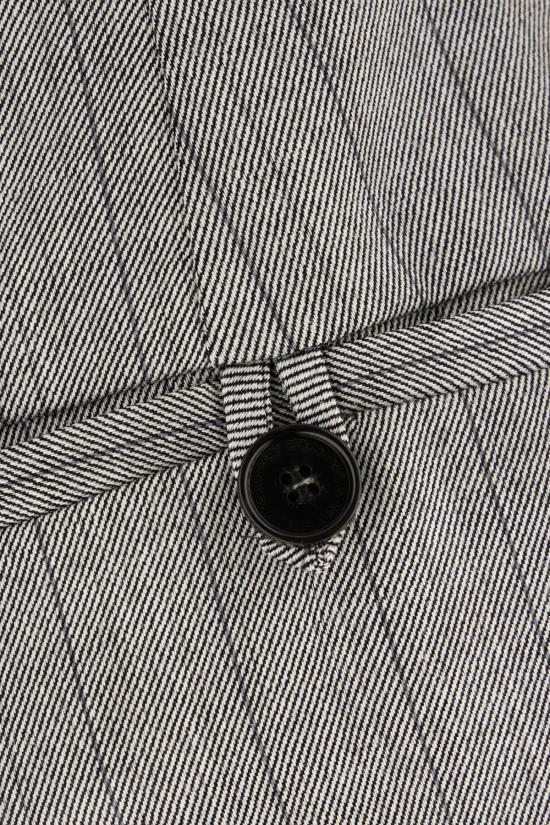  스텔라 맥카트니 스트레이트 팬츠 스텔라 매카트니 자수 장식 스트레치 울 팬츠 (그레이) - STELLA MCCARTNEY