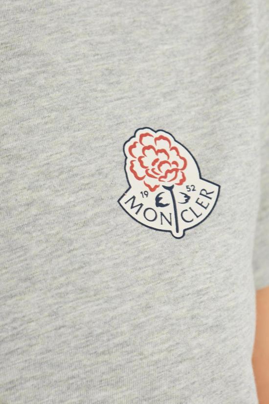  몽클레어 반팔 티셔츠 로고가 있는  티셔츠 - MONCLER