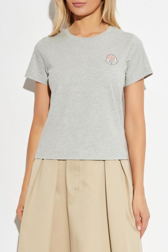  몽클레어 반팔 티셔츠 로고가 있는  티셔츠 - MONCLER