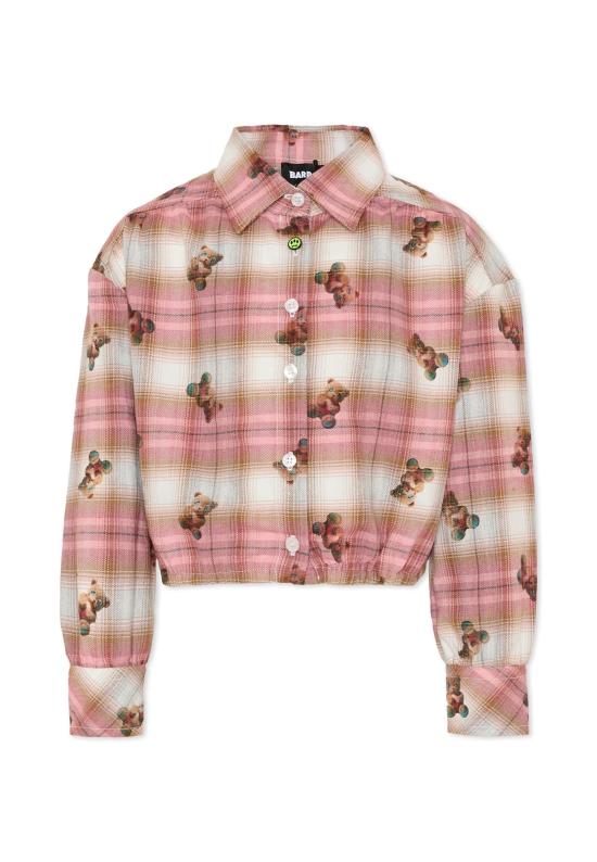  [키즈] 바로우 트레이닝 상의 키즈  멀티컬러 베어 크롭 셔츠