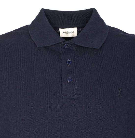  생로랑 폴로 티셔츠 Saint Laurent 카상드르 폴로 셔츠 마린 - SAINT LAURENT