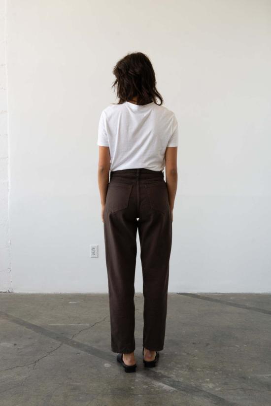  왈츠 데님 팬츠 캐럿 스트레이트 진 에스프레소 - WALTZ