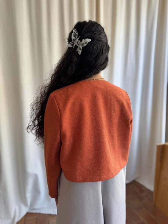  카렘 가디건 Kaarem Scales Ls 슬리브 크롭 카디건 - KAAREM