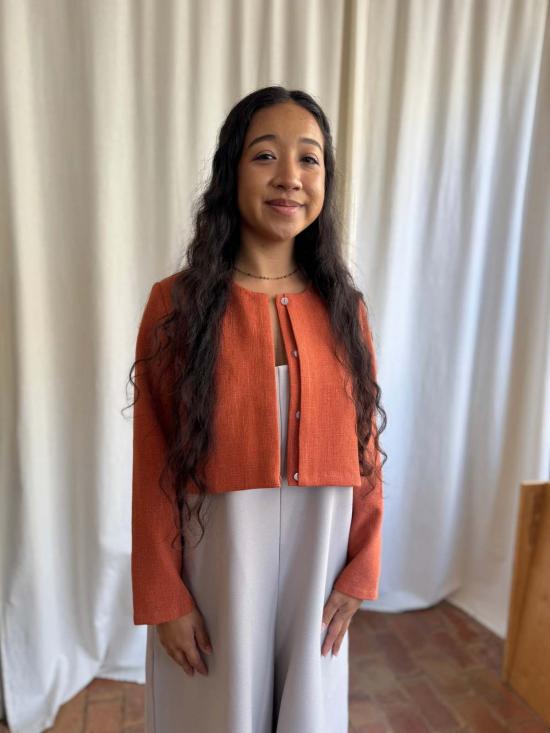  카렘 가디건 Kaarem Scales Ls 슬리브 크롭 카디건 - KAAREM