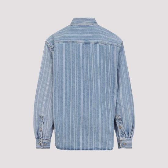  칼하트 자켓 카하트 윕 라일런 셔츠 재킷 라일런 스트라이프 블루 - CARHARTT