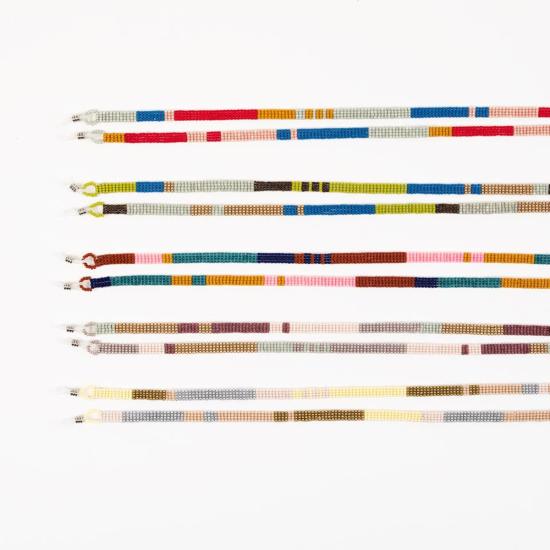  Altiplano 안경 알티플라노 비즈 장식 컬러 블록 끈 - OTHER BRANDS