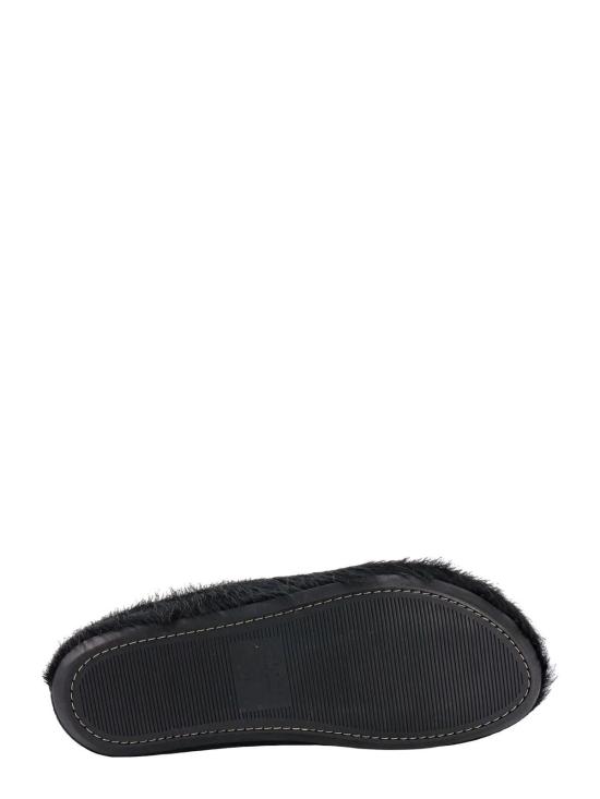  마르니 뮬/슬리퍼 퍼 뮬 블랙 - MARNI
