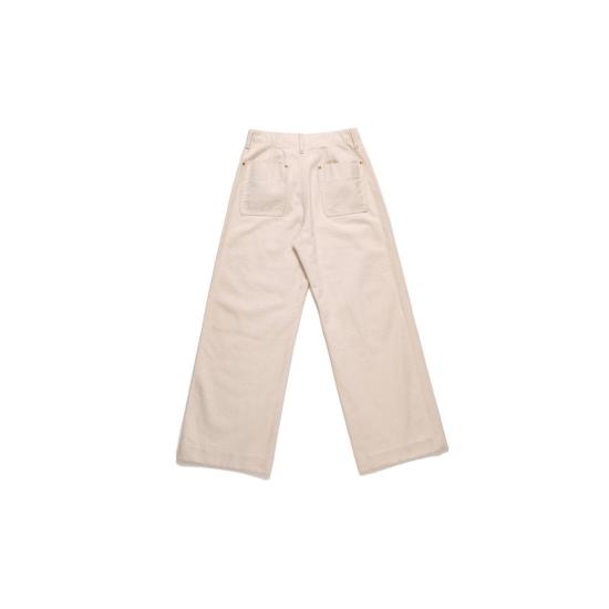  타나카 데님 팬츠 워크 진 팬츠 화이트 - TANAKA