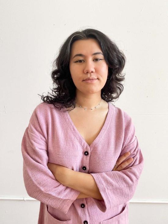  해피 프렌치 갱 점프수트 Happyfrenchgang 텍스처드  라벤더