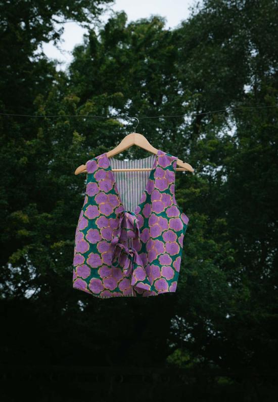  이키비 베스트 클로버 스커트 세트 핑크 - IKKIVI