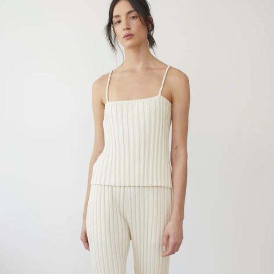  울 하이드 캐미솔 립 카미 에크루 - WOL HIDE