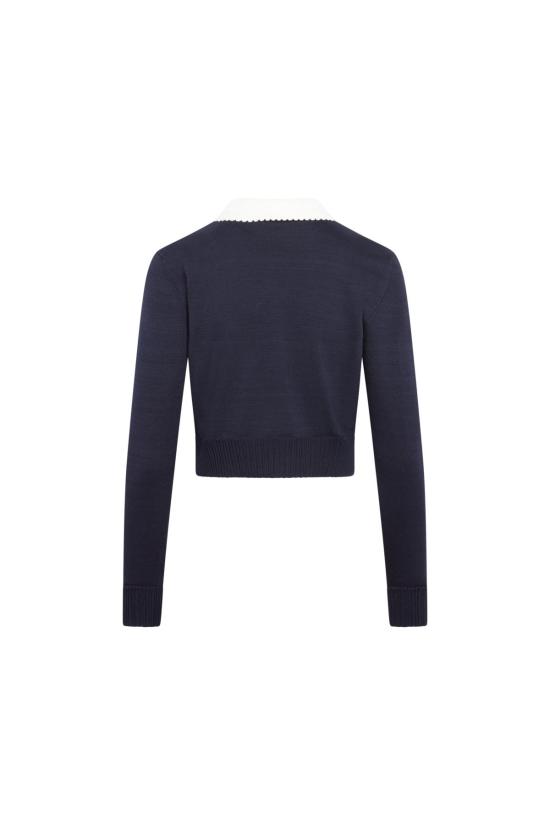  OLIVIA LATINOVICH 가디건 올리비아 라티노비치 페니워스 여사 네이비 카디건 - OTHER BRANDS