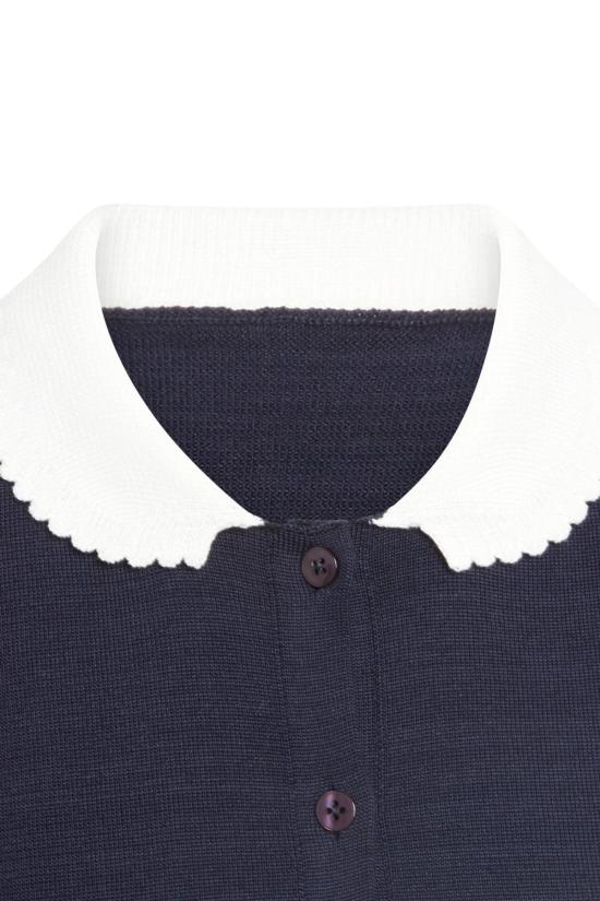  OLIVIA LATINOVICH 가디건 올리비아 라티노비치 페니워스 여사 네이비 카디건 - OTHER BRANDS