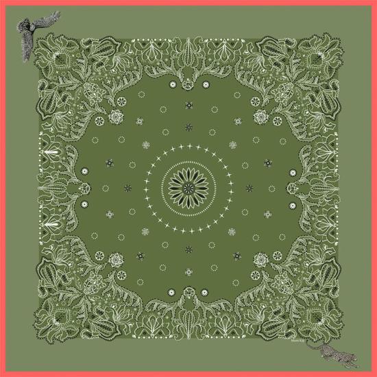  몽 키지 머플러/스카프 몽키지 샹티이 실크 스카프 - MONT KIJI