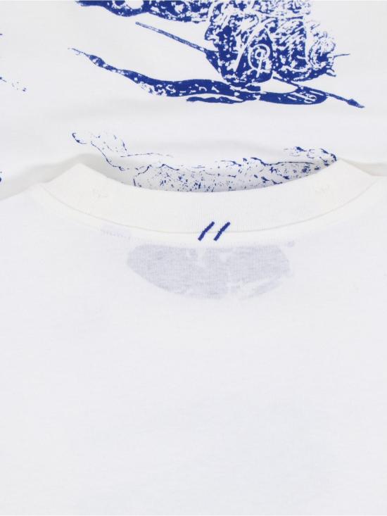  버버리 반팔 티셔츠 EKD 프린트 티셔츠 비앙코 - BURBERRY