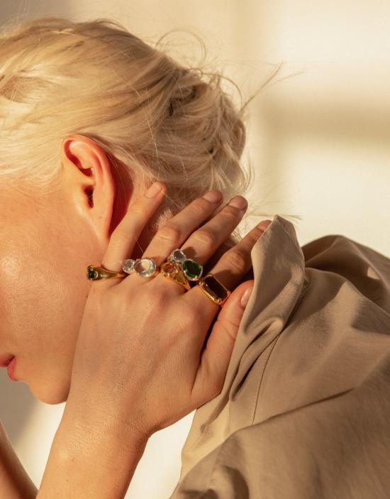  클레드 반지 프리즘 링 스털링 실버 - CLED