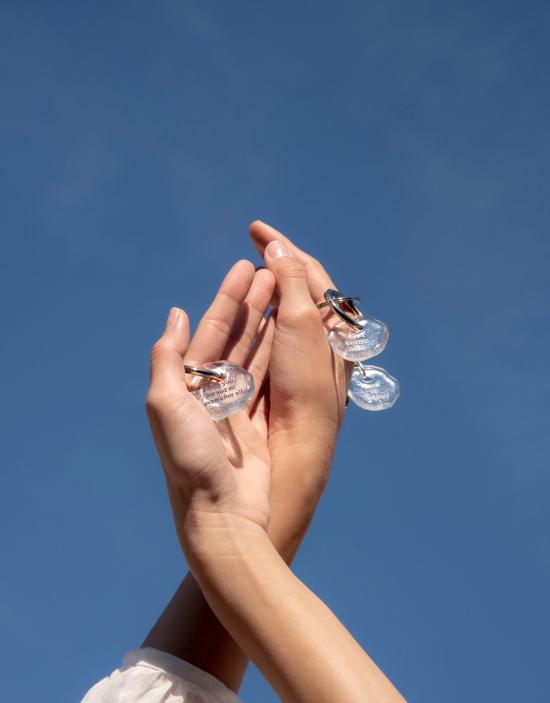  클레드 키링 흡입. 내쉬기 메신저  클리어 에어 - CLED